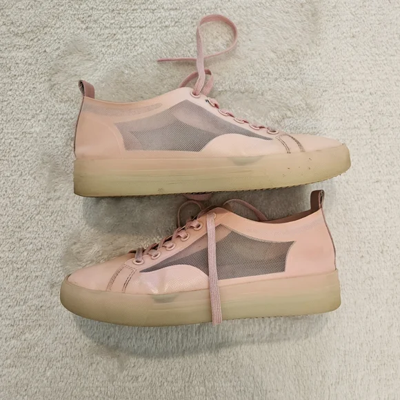 Pink Mesh Sneakers bp. Nordstrom Size 9 Pastel Girlhoodcore Preppy Athleisure - Picture 3 of 7